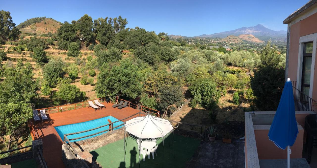 Villa Bonaccorso - Antica E Maestosa Villa Con Piscina Ai Piedi Dell'Etna Виагранде Экстерьер фото