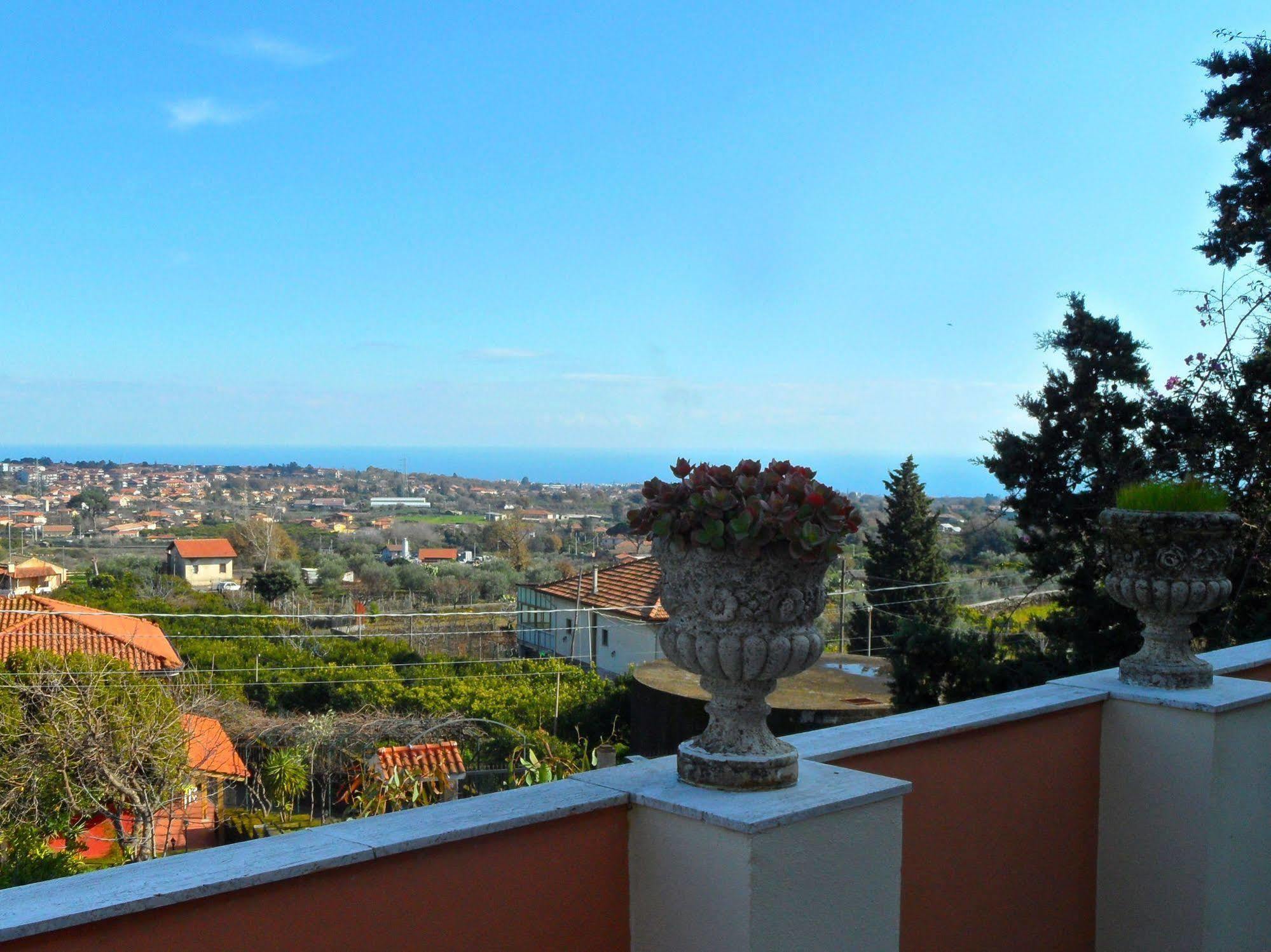 Villa Bonaccorso - Antica E Maestosa Villa Con Piscina Ai Piedi Dell'Etna Виагранде Экстерьер фото